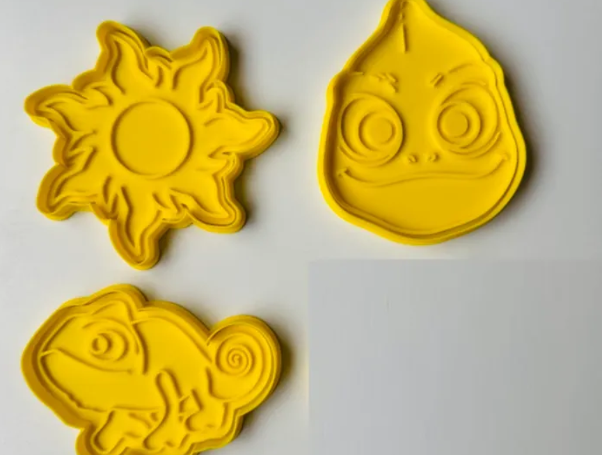Cortadores de galletas - Rapunzel (pack 3 un)-2
