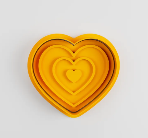 Cortadores de Galletas en Forma de Corazón (pack 4 un) -3