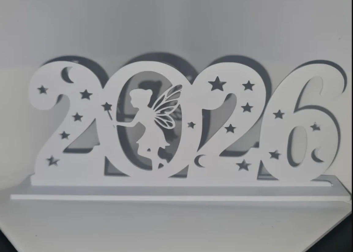 Decoración - Letrero Diseño Año Nuevo 2026-2