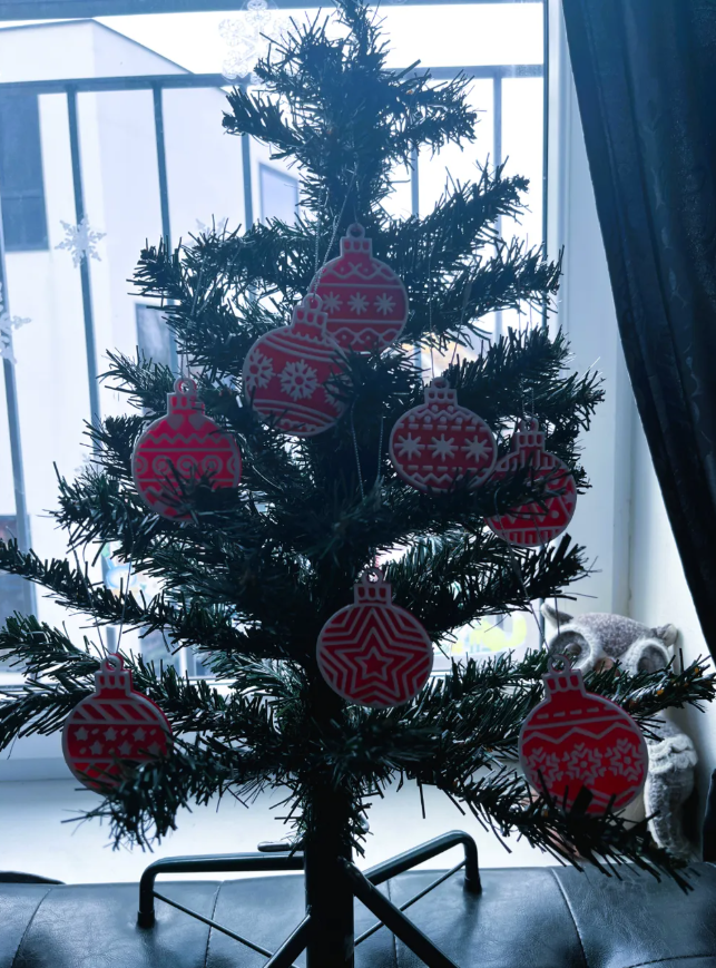 Adornos navidad - Bolas decorativas para árbol (pack 8 un)-2