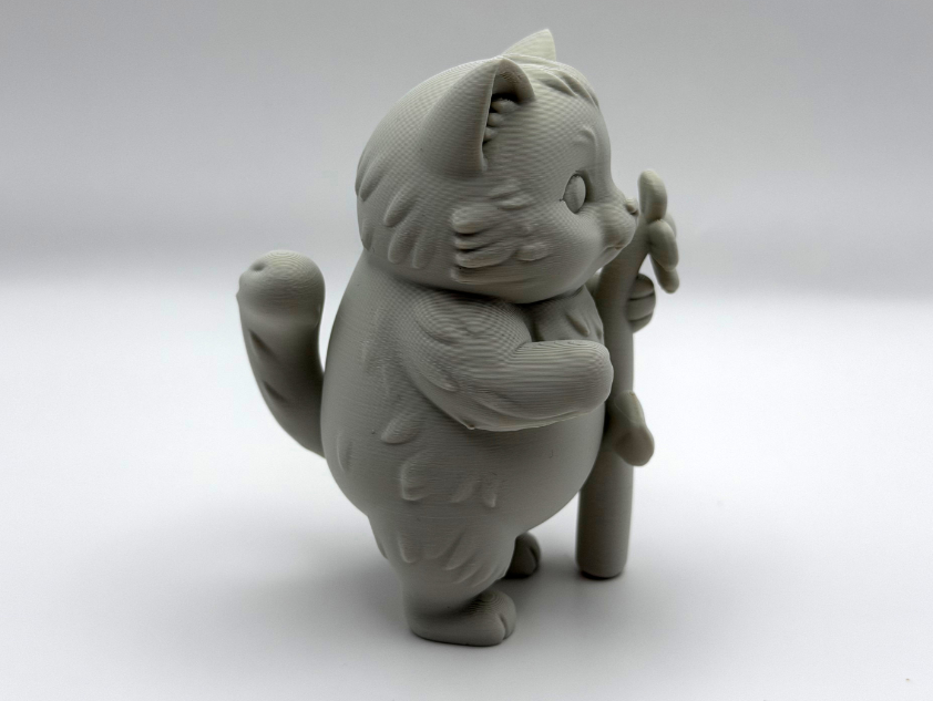 Escultura Decorativa- Gatito Flor-3