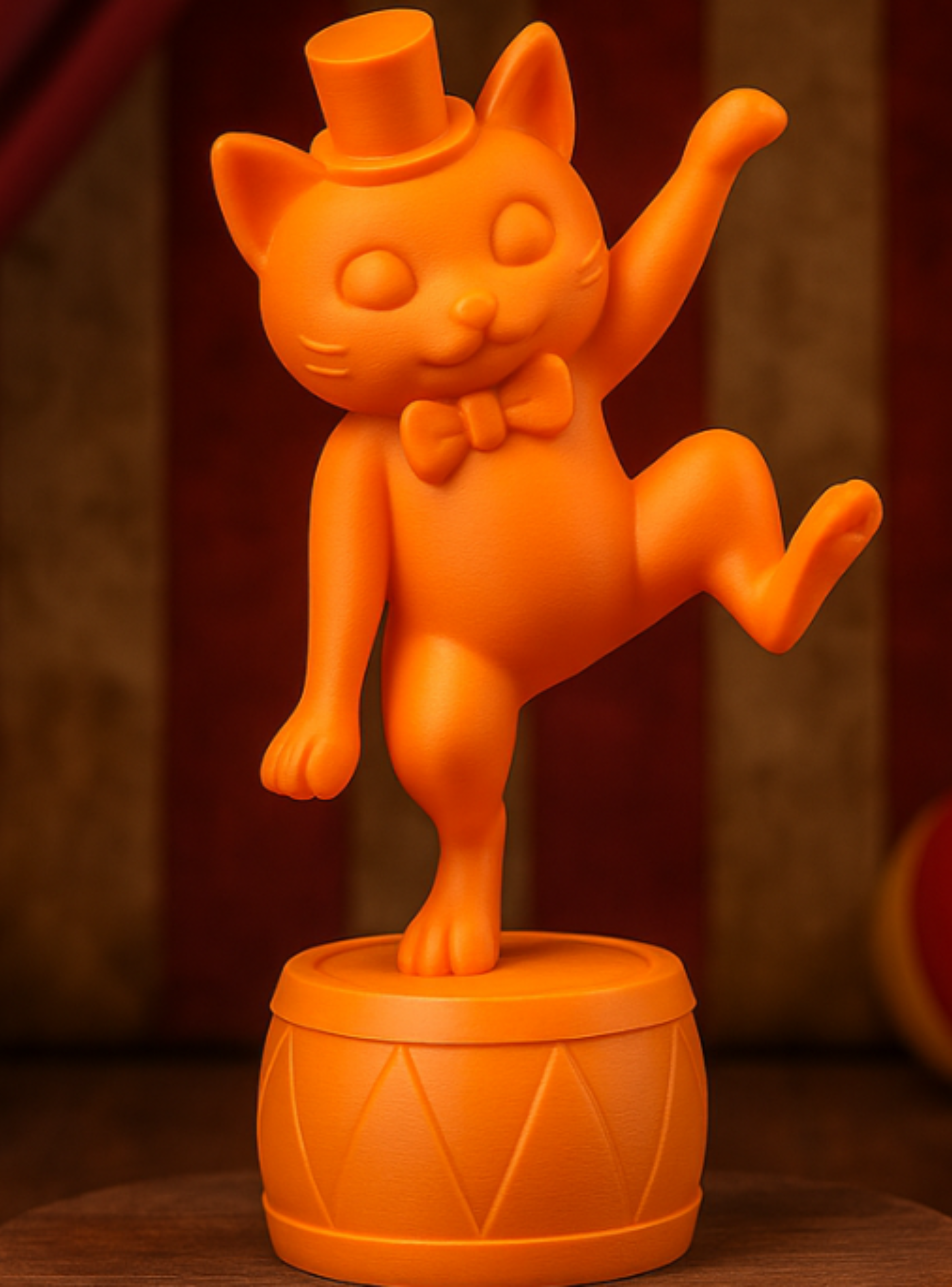 Figura Decoración-  Escultura Gato de Circo Bailarín-1