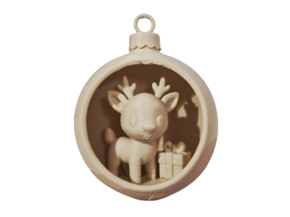 Adorno para el árbol de Navidad- Ciervo Navideño-0