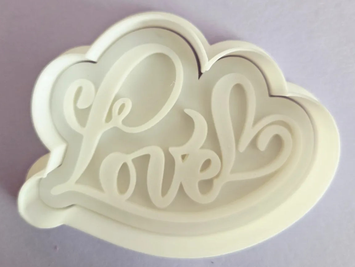 Cortador y sello de galletas de amor - San Valentín-3