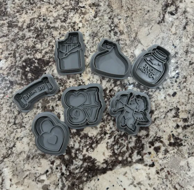 Cortadores de galletas de San Valentín (pack 7 un)-2