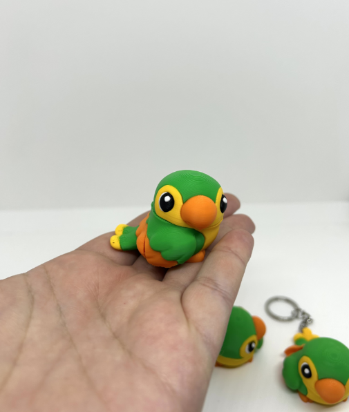 Llavero- Loro Flexible -2
