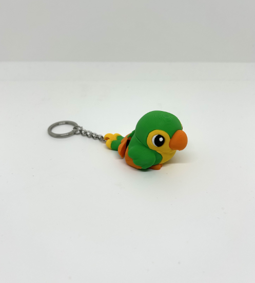 Llavero- Loro Flexible -3