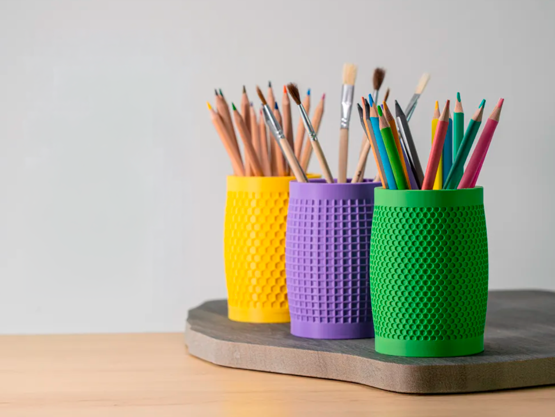 Portalápices con textura circular-2