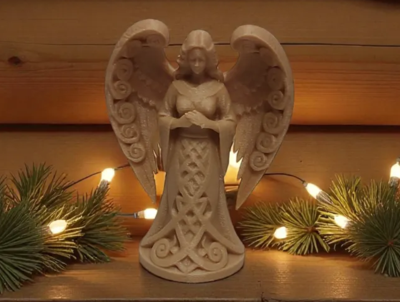 Adorno navidad - Ángel Nórdico Celestial-3