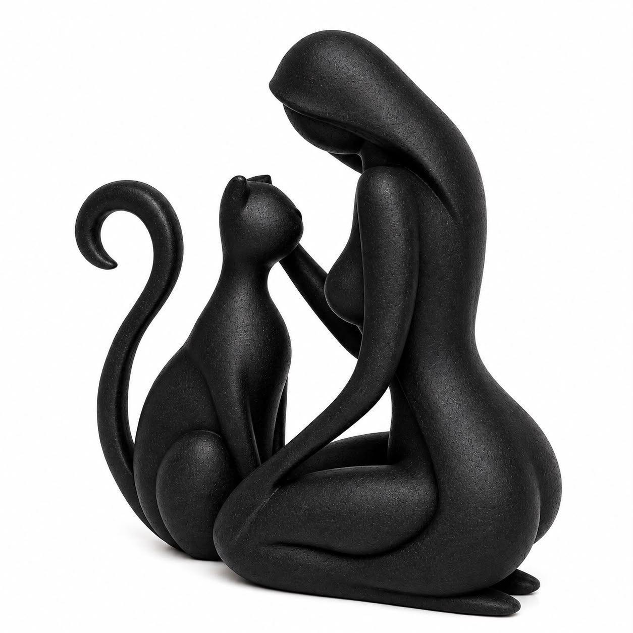 Decoraci n Amor Felino Negro-0