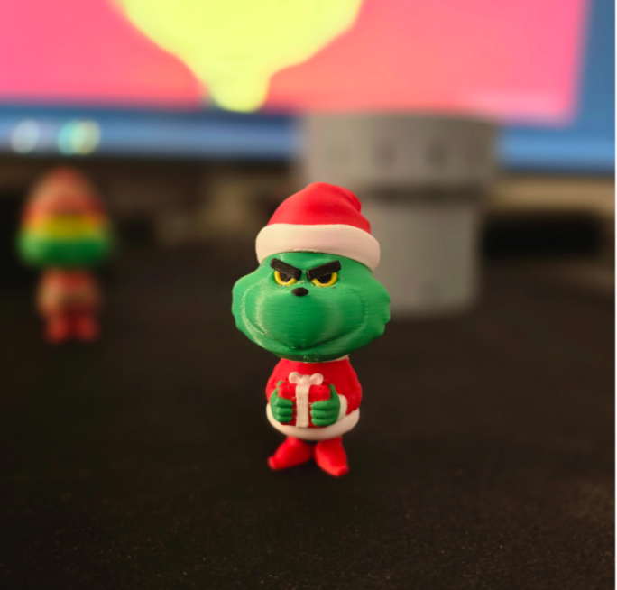 Figura Decoración- Chibi del Grinch Navideño-3