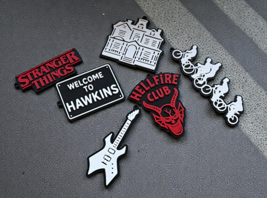 Llaveros de Stranger Things (Pack de 6 UN)-2