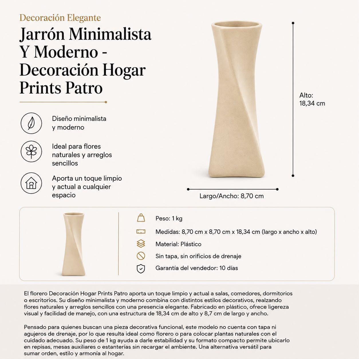 Decoraci n Hogar Prints Patro Jarr n minimalista y moderno-3