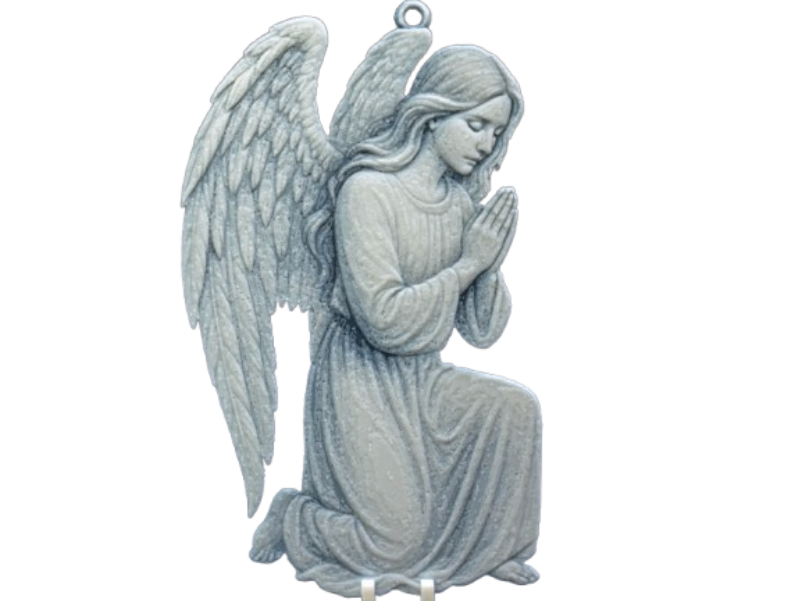 Figura Decorativa - Ángel Arrodillado-2