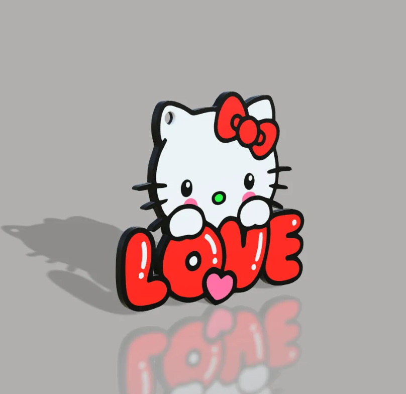 Llavero Hello Kitty - San Valentín-3