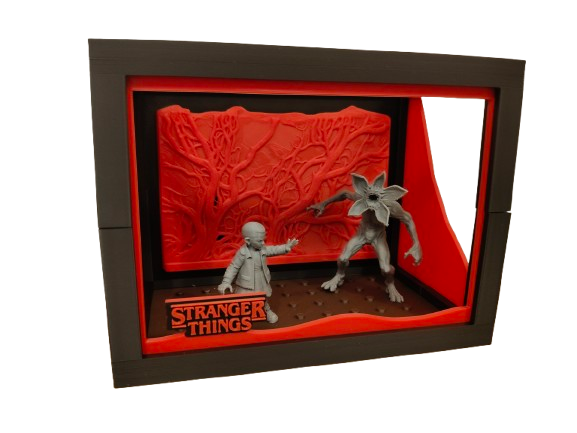 Diorama de Stranger Things – Eleven y Demogorgon-3