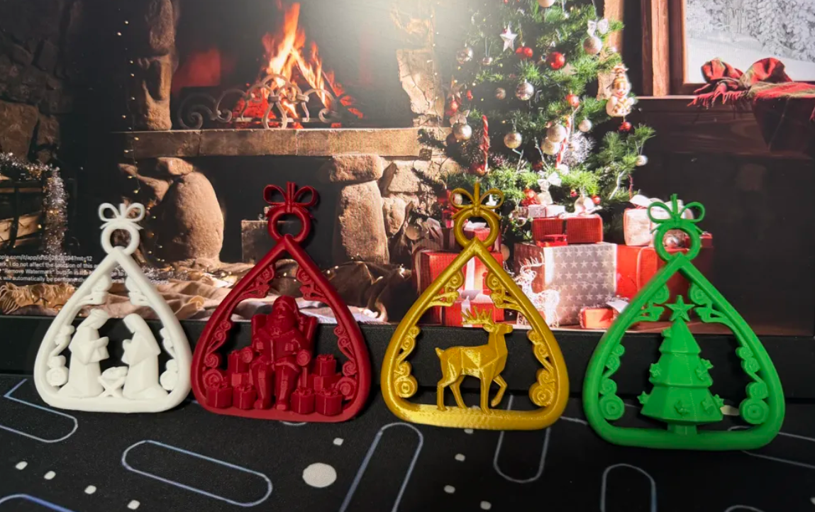 Adornos navidad en forma de Lágrima (PACK 4 UN)-3