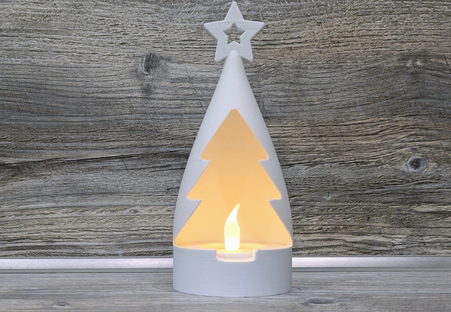Portavelas LED Árbol Moderno para Navidad-2