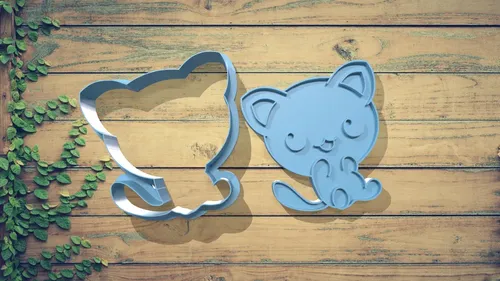 Cortador De Galletas - Diseño Gatitos-2