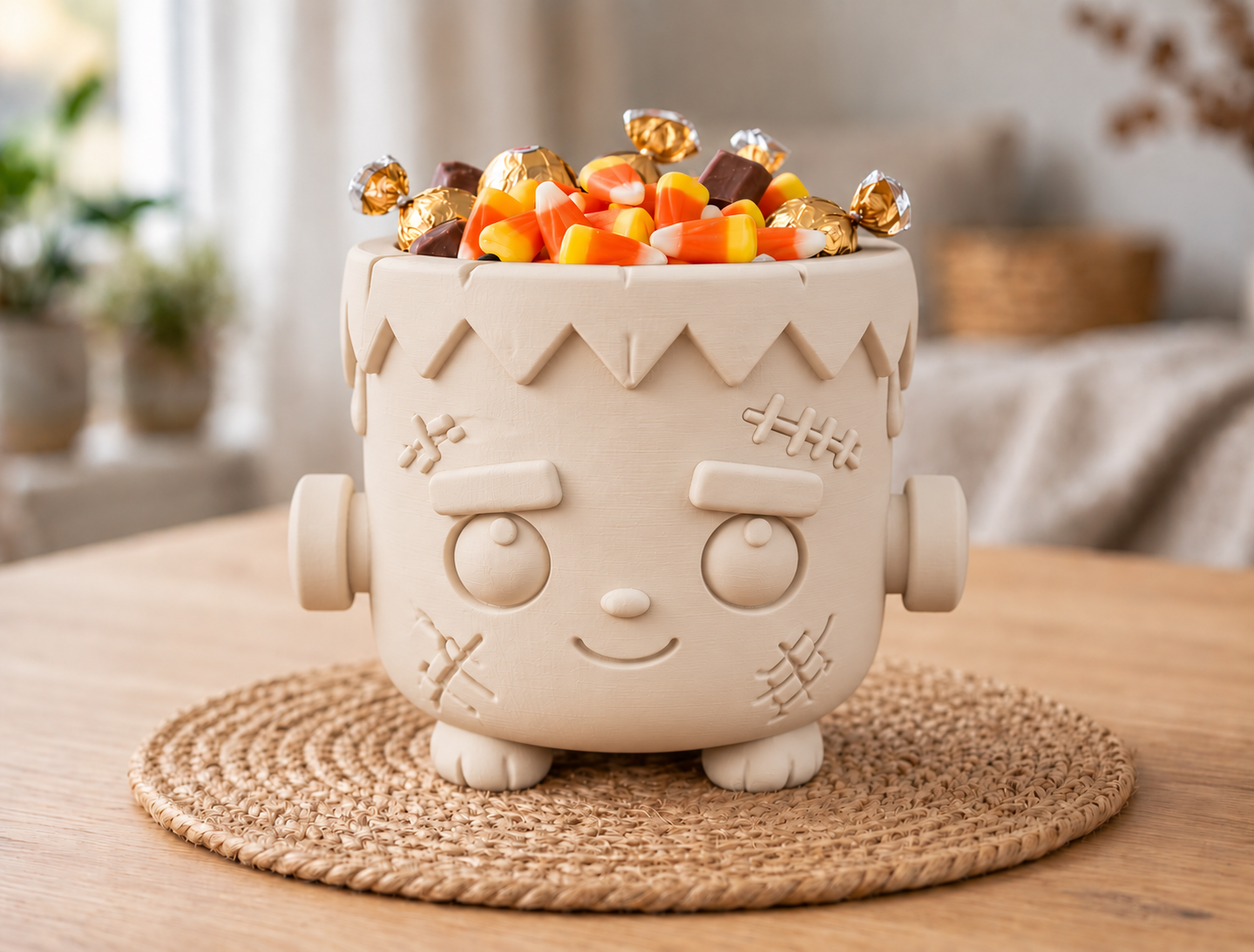 Bowl Decorativo- Frankie Dulcero Halloween 18 cm Beige-2