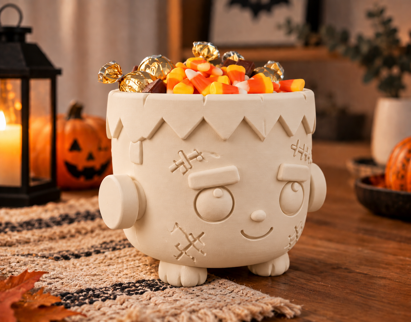 Bowl Decorativo- Frankie Dulcero Halloween 18 cm Beige-3