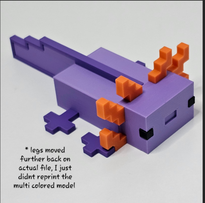 Minecraft Axolotl Remix Multicolor-2