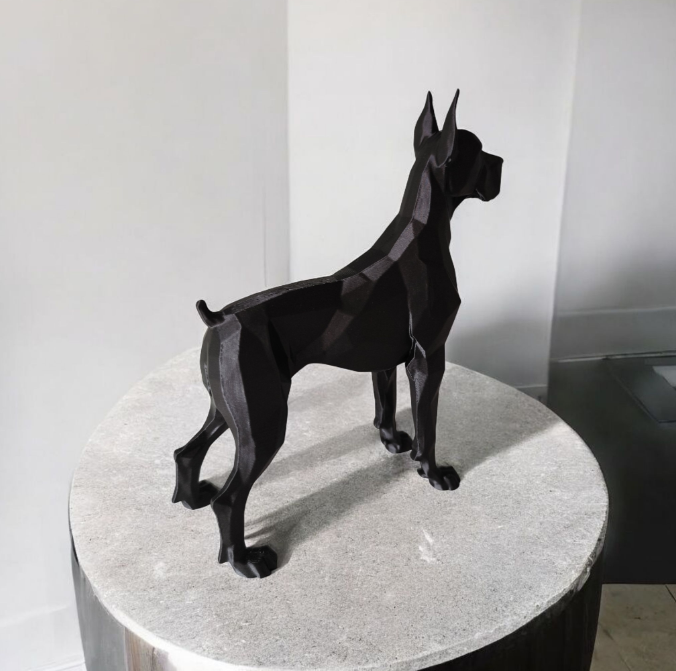 Escultura Geométrica de Gran Danés-2