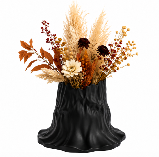 Jarrón de Adorno de Sombrero Beige 15 cm para Halloween-0