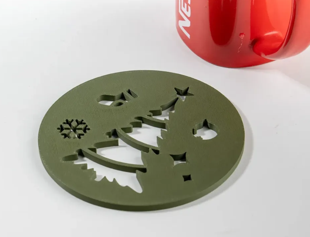 Adorno navidad - Posavasos de árbol (pack 3 un)-2