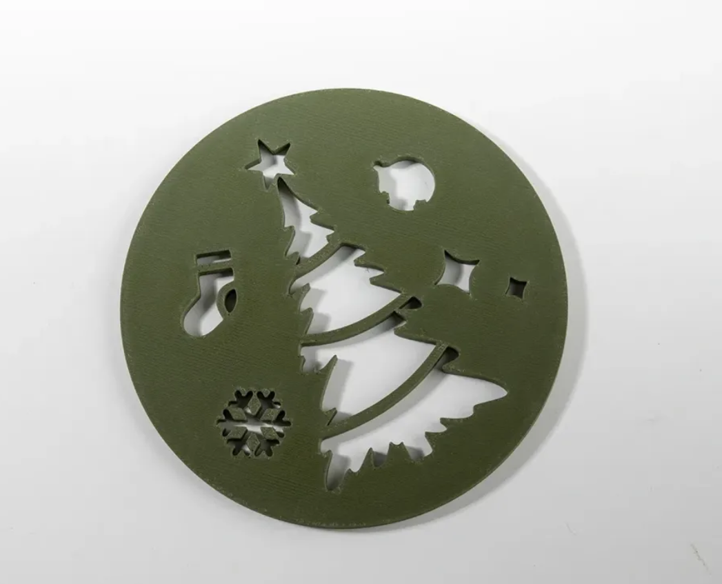 Adorno navidad - Posavasos de árbol (pack 3 un)-3