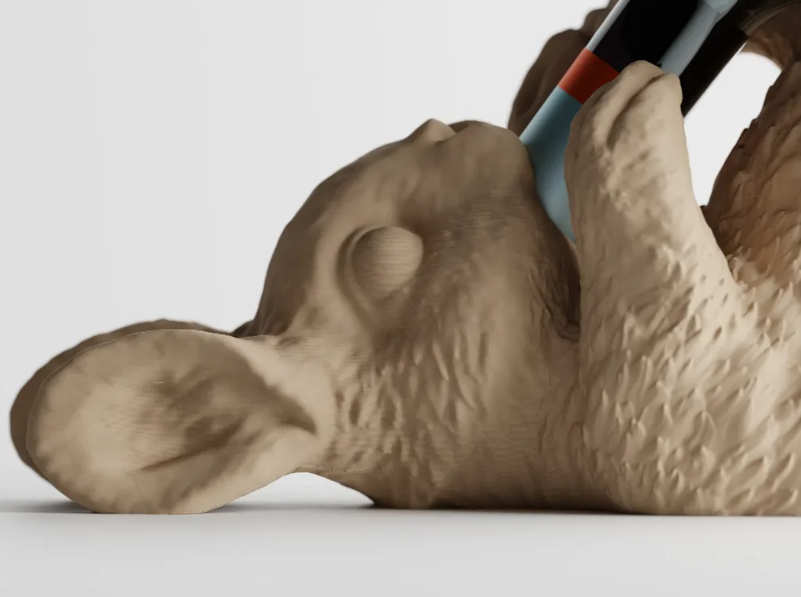 Figura conejo - Porta botellas-3