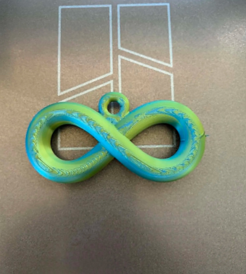 Llavero Prints Patro- Infinito Celeste-3