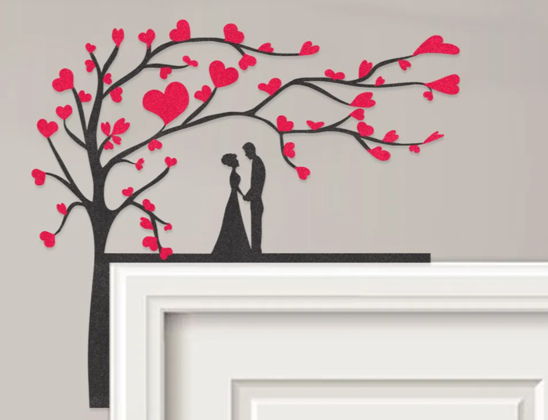 Adorno esquinero de puerta - Los enamorados -2