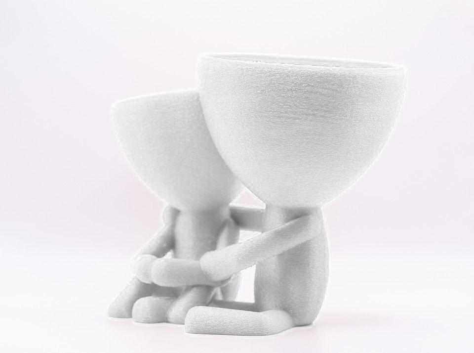 figura decorativa Macetero madre e hijo-2