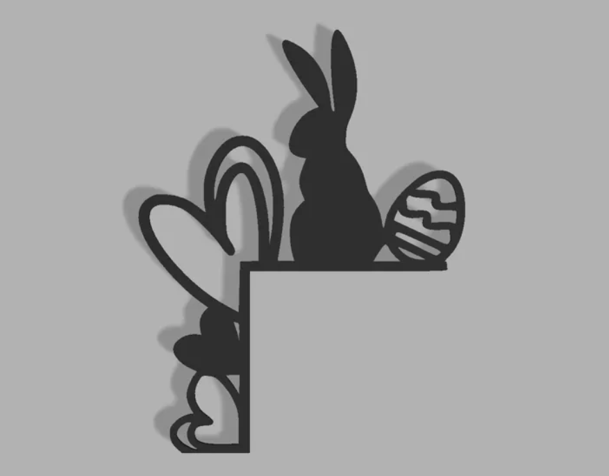 Decoración de esquina de puerta para Pascua -2