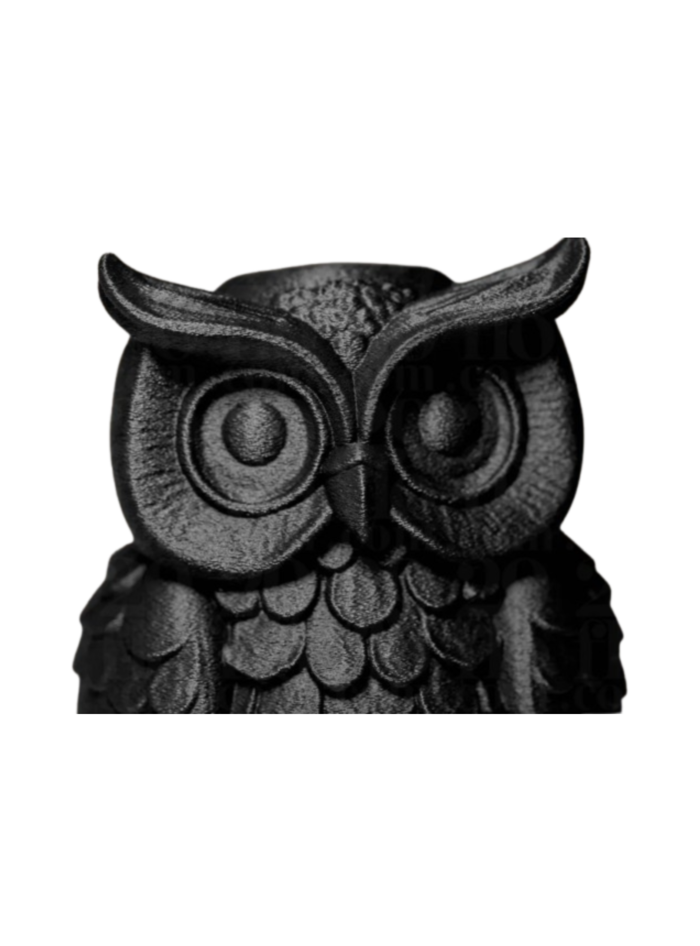Figura decorativa Buho Negro Elegante-2