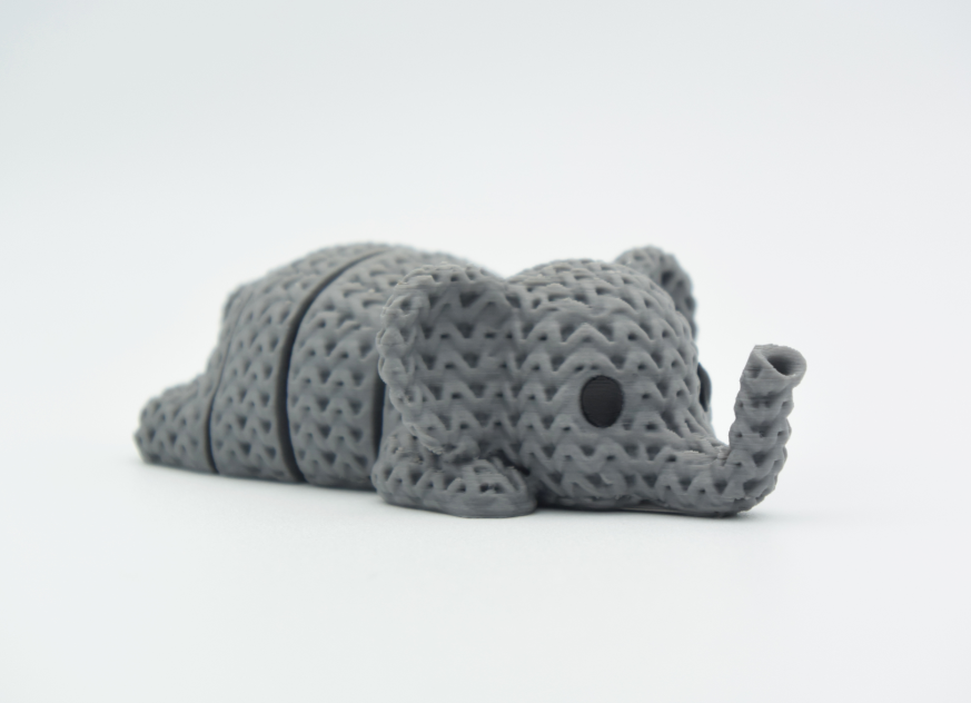 Llavero Elefante Tejido Articulado-3