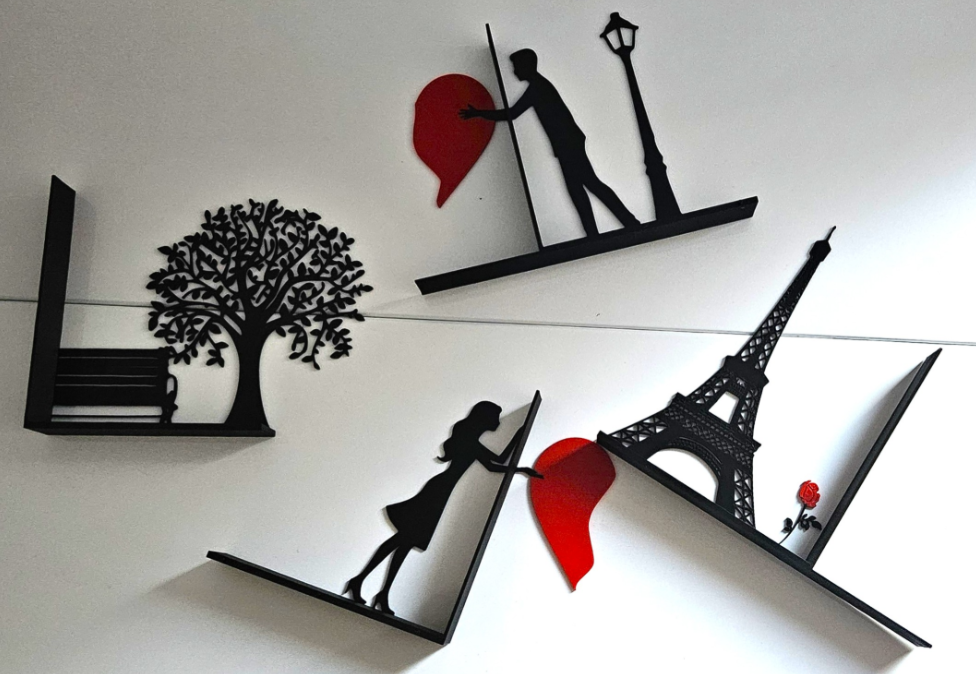 Sujetalibros de Pareja Enamorada -2