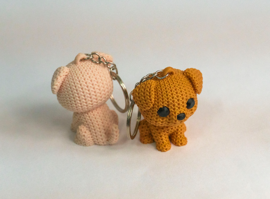 Llavero de Cachorro Tejido-2