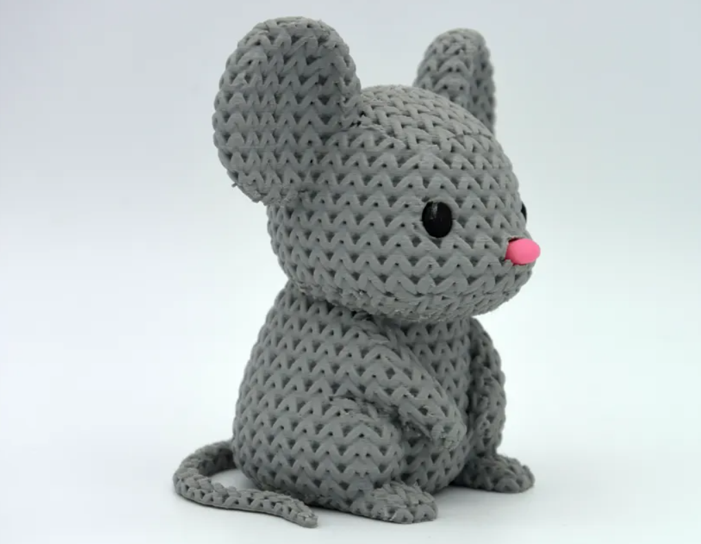 Mini Figura - Ratón Estilo Tejido-2