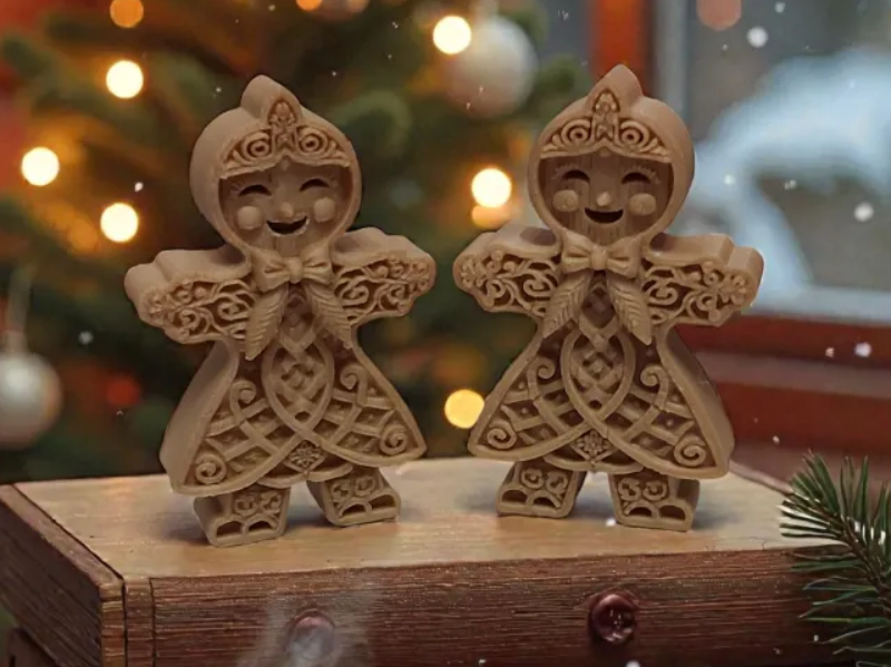 Adornos navidad - Figuras de Jengibre (pack 2 un)-3