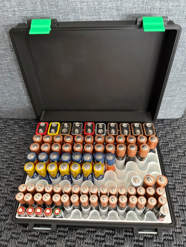 Caja de almacenamiento de baterías (para 118 baterías) -2