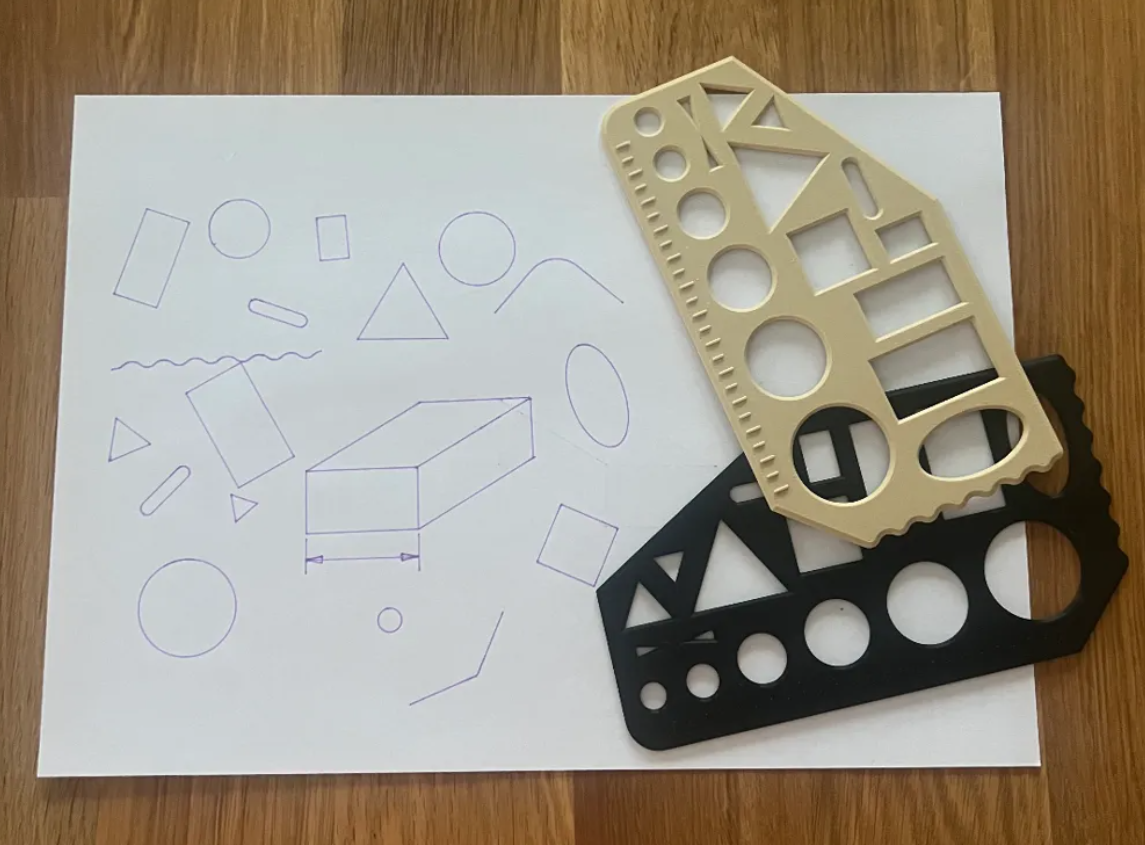Reglas Plantilla de Geometría (pack 2 un)-5