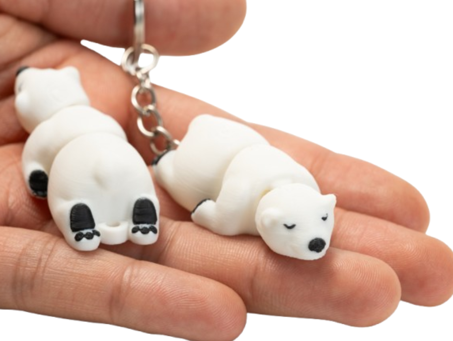 Llavero Articulado- Pequeño Oso Polar-2