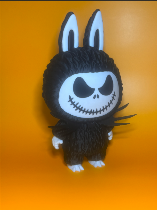 Figura Labubu x Jack Skellington -2