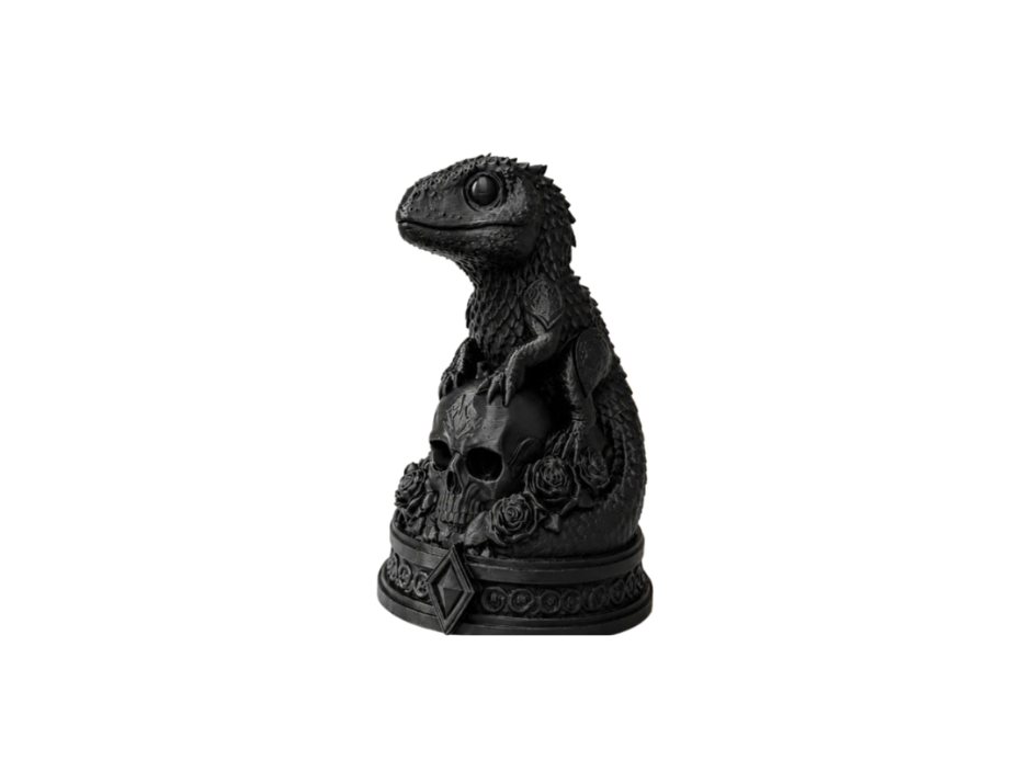 Escultura Elegante Prints Patro- Gecko Necro -0