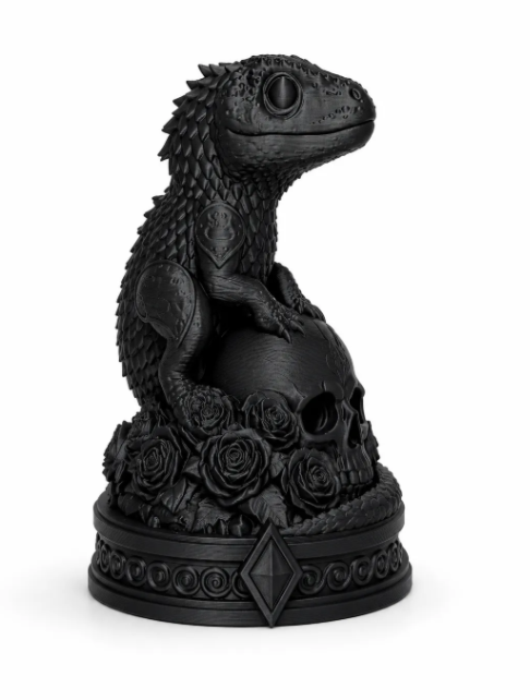 Escultura Elegante Prints Patro- Gecko Necro -6