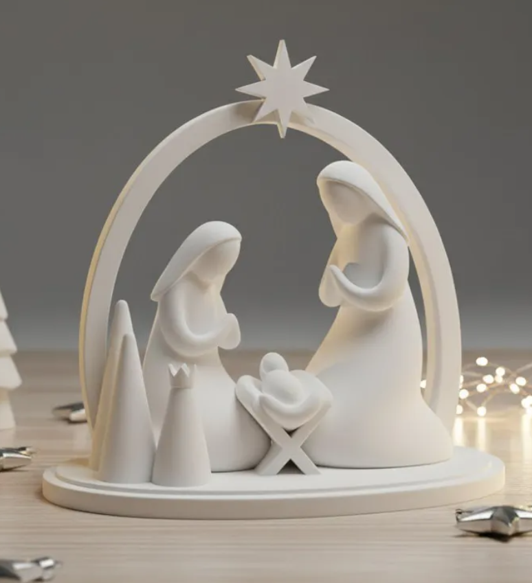 Adorno navidad - Pesebre Minimalista-2