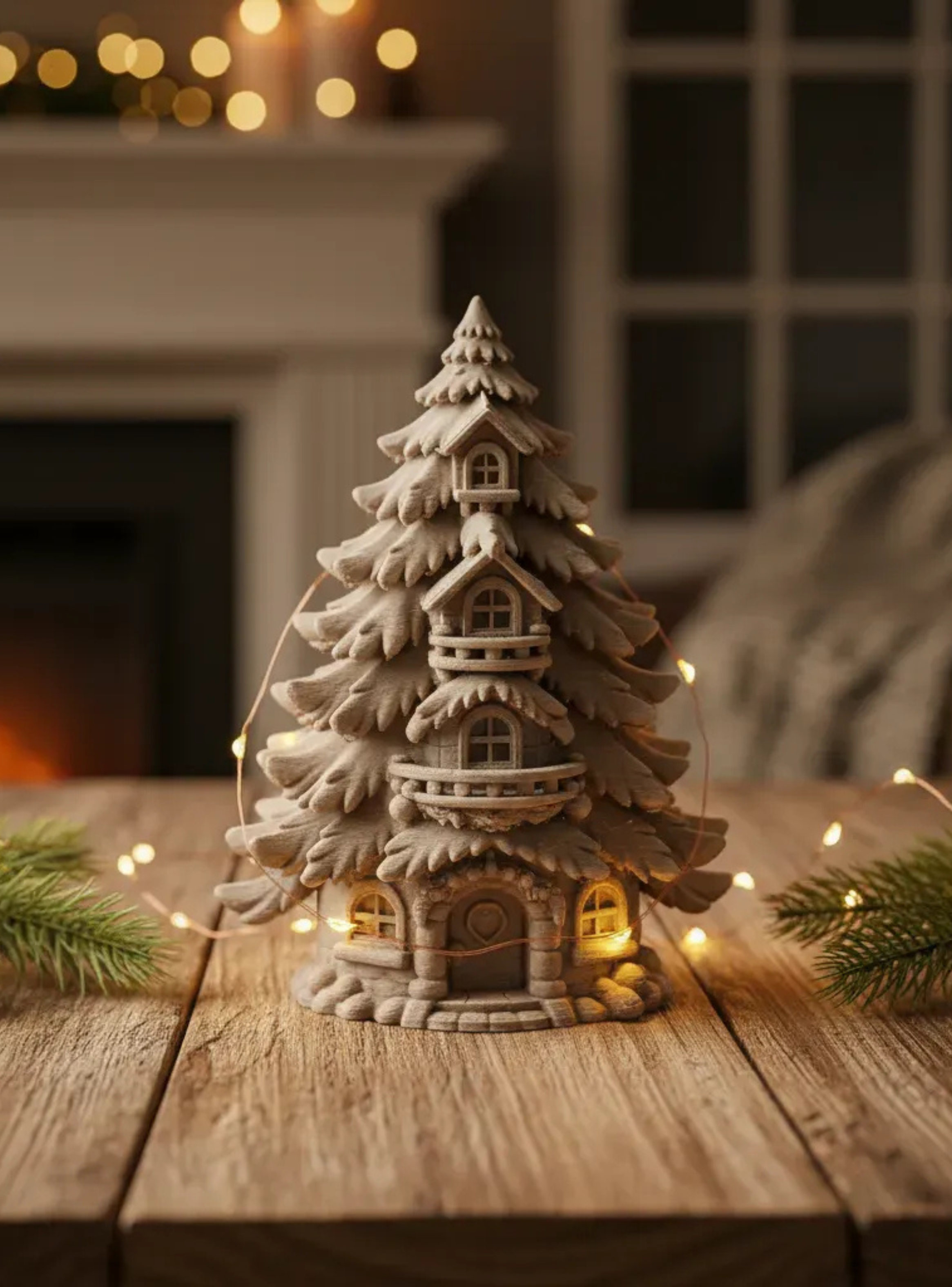 Adorno Navideño- Casa Pino Navideña-4