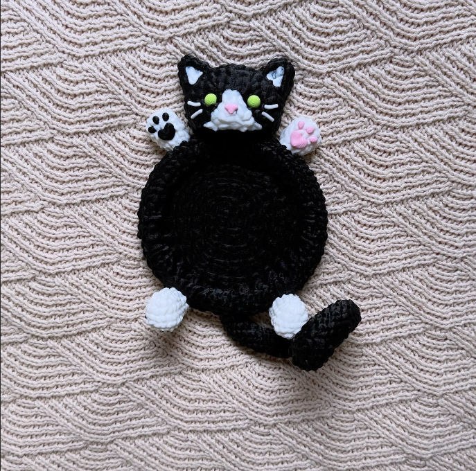 Posavaso de Gato Tejido-3